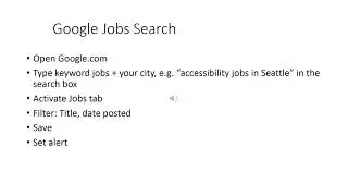How to Search Jobs Online Using Screen reader