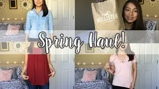 Spring Try On Haul | Forever 21, Charlotte Russe, Hollister, Rue 21