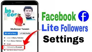 How to Activate Follower option on Facebook Lite | Facebook Lite Follower Settings