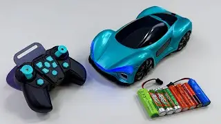 Unboxing RC Concept Racing Car, remote control RC city bus,City RC Sanitation Truck,RC Police car