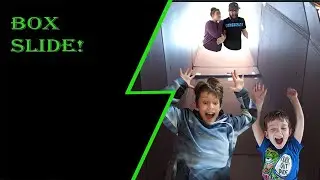 We Built a Amazing Slide into our Box Fort!