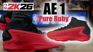 NBA 2K26 Shoe Creator - How to Make Anthony Edwards AE 1 'Pure Ruby'