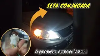 SETA CONJUGADA! Aprenda a fazer voce mesmo! Ligando os piscas junto com os far&oacute;is...