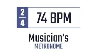 74 BPM - 2/4 - Metronome