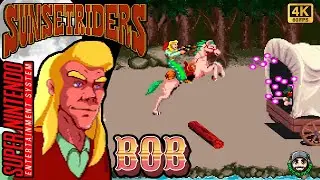 ✅ SUNSET RIDERS ( SNES / 1993 ) BOB / GAMEPLAY / HARD / 1CC - 4K 60FPS 🔴