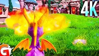 [4K] Spyro: Reignited Trilogy PS4 Pro Gameplay (New Dragons, Toasty)