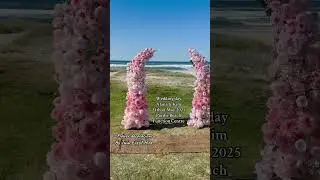 #pinkfloralarbour  #pinkflowers #weddingceremony2025 #beachweddings