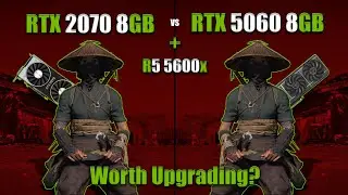 RTX 2070 VS RTX 5060 | Worth Upgrading? | Ryzen 5 5600x | 8 Games | 1080p | Med & Ultra