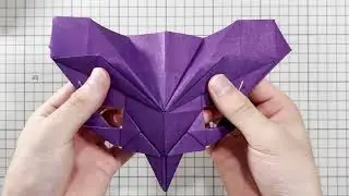 【Origami Tutorial】Masquerade Mask - basic - | マスカレードマスク 初級