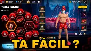 PEGANDO O CONJUNTO &ldquo;HEARTROCKER&rdquo; DA PARCERIA COM HRK NO FREE FIRE - EVENTO TOKEN ROYALE - T&Aacute; FACIL ?