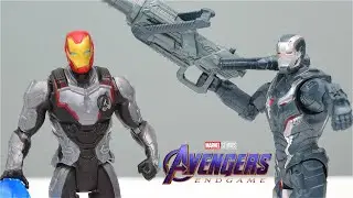 UNBOXING Avengers Endgame Iron Man And War Machine Action Figures. REVIEW!