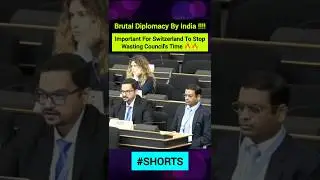 Brutal Diplomacy By India At UN | #india #switzerland #shorts