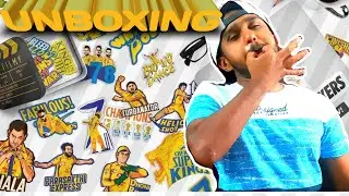 UNBOXING My Official CSK Laptop Stickers | Fully filmy | Travel Fame #Fullyfilmy #CSK