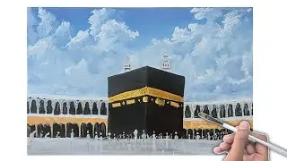 How to Paint Kaaba🕋 | Watercolor painting | Kaaba painting tutorial for beginners 🕋✨| #art#foryou