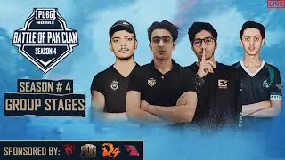 PCB Group Stages Day 5 | Season 4 | BATTLE OF PAK CLANS