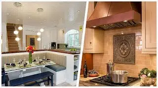 75 Kitchen With Brown Backsplash And Multicolored Backsplash Design Ideas You'll Love ⭐️