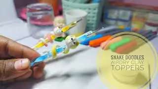 #snake Doodles#clay Toppers#snake pencil/pen toppers#clay Doodles...