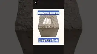 Lightweight Concrete using Styro Beads at 1000 kg/m3 Dry Density #concrete #lightweight #concretemix