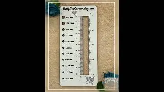 Knitting Ruler with Gauge Swatch Ruler and Needle Sizes - Perfect for Accurate Stitch Counts
