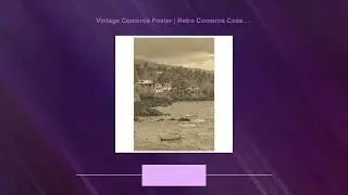 Vintage Comoros Poster | Retro Comoros Coastline Sepia Print | Comoros Cityscape Wall Art Home De...