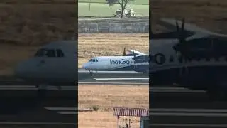 ATR-72 take-off in style from Indore airport #atr72 #airplane #airport #indore #planespotting #plane