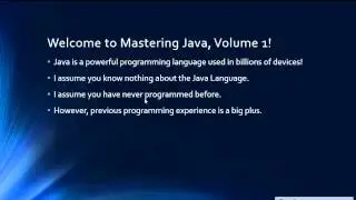 Mastering Java Programming(Section 1-Introduction and How to Use This Course)