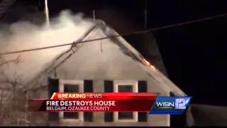 Fire destroys Ozaukee County home