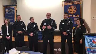 Irvine PD Chief Mike Hamel at Irvine Rotary