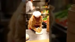 cat as a master chef #funnyvideos #baby #family #funvideosforkids