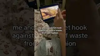 Me and my crochet hooks against the tons of fast-fashion