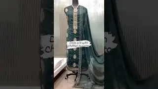 pure Dola silk suits with chiffon dupatta #dolasilk