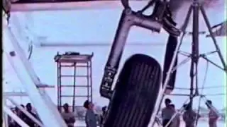 Convair XC-99 110-inch main gear wheel ground tests