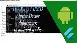 Flutter Doctor 'where' is not recognized as || tutorial android indonesia