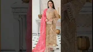 Fancy Lawn Embroidered Bridal  & Party Dress #collection #Wedding #Dresses by Hafiz Bilal Collection