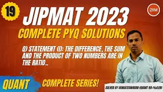 Must-Do JIPMAT 2023 Quant Questions | Number Statements | 2IIM