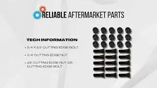 Plow Bolt Nut Blades Cutting Edge 3/4 10X2 1/2 Grade 8 Dome Head