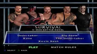 WWE SmackDown! Here Comes the Pain - Undertaker,Kane,Big Show,The Undertaker,Kevin Nash (SURVIVAL)