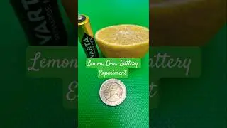 DIY Easy Lemon,Coin,Battery Experiment🍋 #shorts