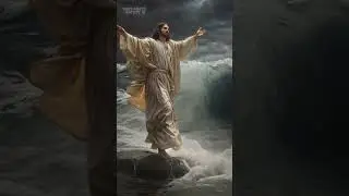 Jesus Christ walking on the water 🌊  #shorts #short #god #jesus #viral #1million #ai #aihistory #new