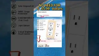 Multi Plug Outlet Surge Protector with USB Ports & Night Light