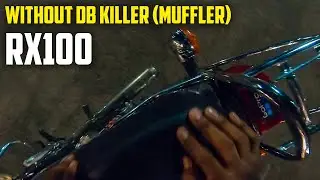 YAMAHA RX100 without Muffler SOUND *Crazy LOUD EXHAUST* 🔥
