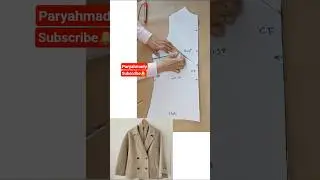Dart less coat pattern 🎯 Coat sewing tutorial 👌please join my channel paryahmady#sewing #coat