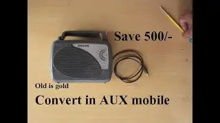 AUX in old radio with mobile