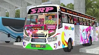 New SRP 33A Tamilnadu Private Town Bus in Bus Simulator Indonesia #bussid #bussimulatorindonesia