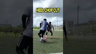 HEEL CHOP CUT FOOTBALL SKILLS TUTORIAL #shots #footballskills #tutorial #tips #skills ⚽👍