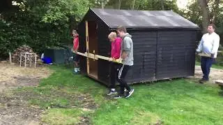 How to move a shed in 37 seconds