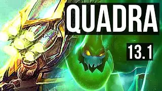 MASTER YI vs ZAC (JNG) | Quadra, Rank 4 Yi, 18/2/6, Legendary | TR Master | 13.1