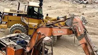 When Excavators Fail: Humans Risk Everything to Drop a Giant Boulder Machine Media 247