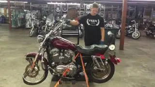 2004 Harley Davidson Sportster Custom XL 1200C (maroon) 1705 Fallen Cycles