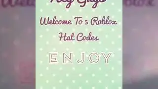 5 Roblox Hat Codes